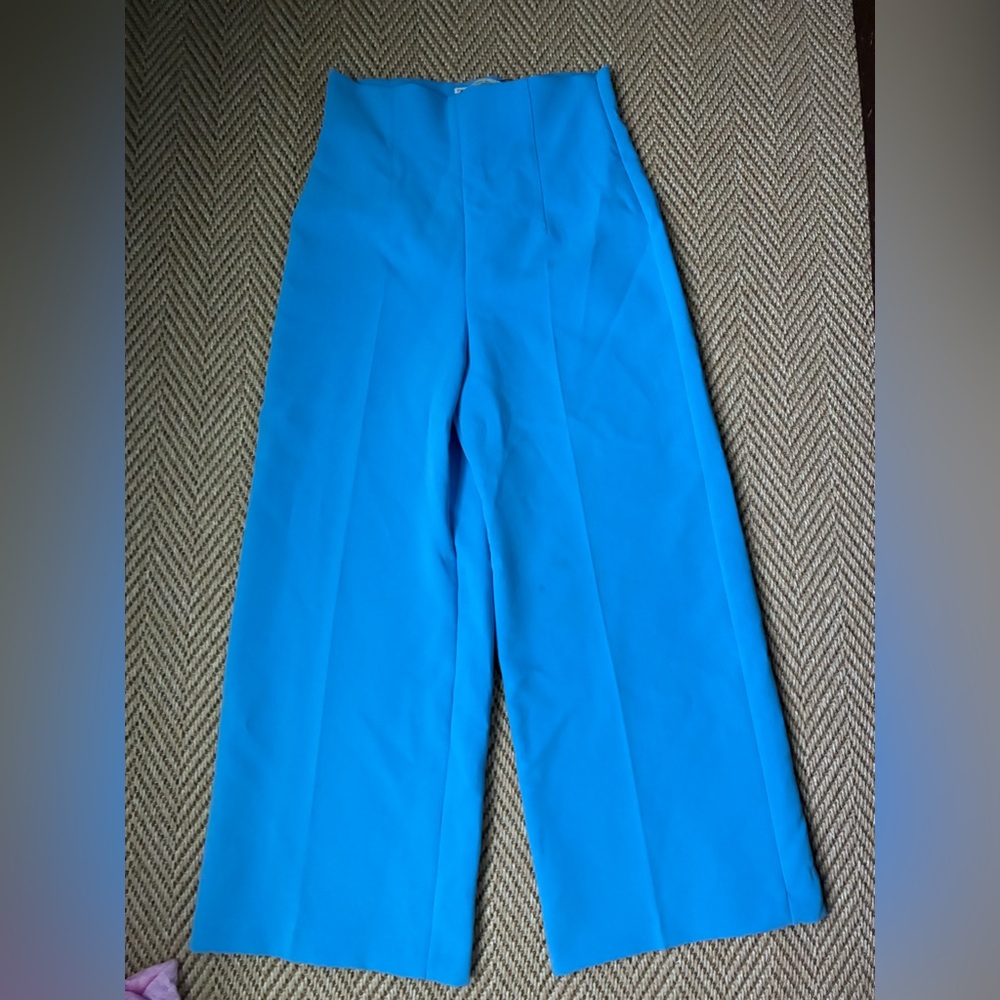 Women's Blue High-Waisted Zara culottes